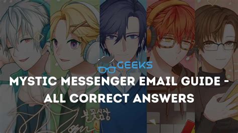 Mystic Messenger email guide: All correct answers for every guest.